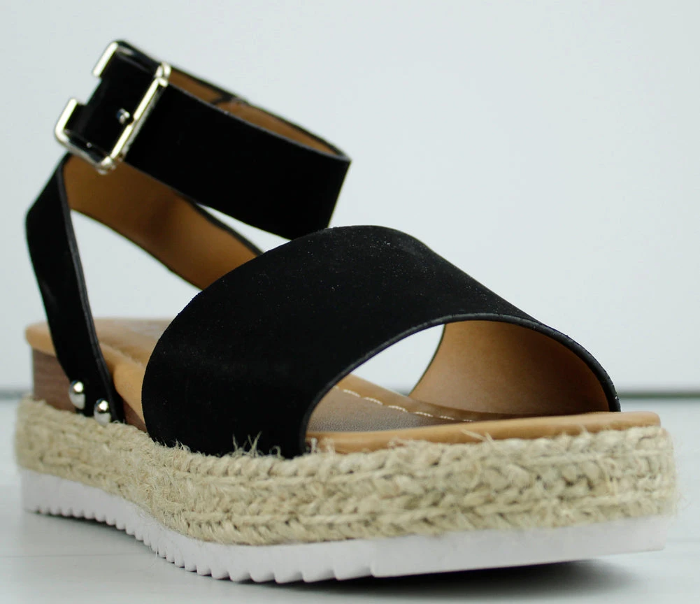 Sensational-1K Strappy Little Girl's Platform Espadrille Sandals 6 Sensational-1K Strappy Little Girl's Platform Espadrille Sandals - Image 4