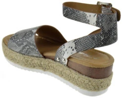 Forever Sensational 1 Womens StrappyEspadrille Wedges -Bamboo Store Sensational1Snake 3