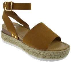 Forever Sensational 1 Womens StrappyEspadrille Wedges -Bamboo Store Sensational1Tan 1