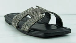 Shade 04Womens Rhinestone Embellished Flat Sandals