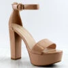 Bamboo Shocking-31 Womens Single Band Block Heel Sandals -Bamboo Store Shocking 31 2