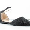 Forever Showy 82 Women's Pointed Toe Rhinestone Ballerina Flats -Bamboo Store Showy82