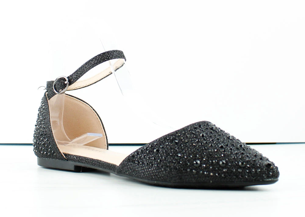 Forever Showy 82 Women's Pointed Toe Rhinestone Ballerina Flats 3 Forever Showy 82 Women's Pointed Toe Rhinestone Ballerina Flats