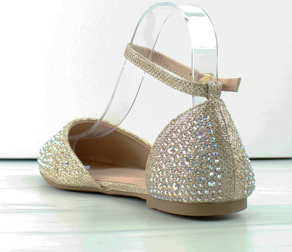 Forever Showy 82 Women's Pointed Toe Rhinestone Ballerina Flats 8 Forever Showy 82 Women's Pointed Toe Rhinestone Ballerina Flats - Image 6