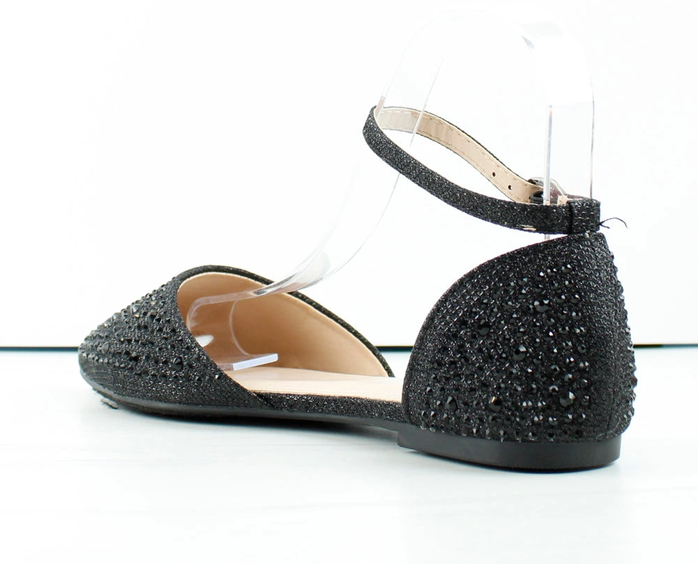 Forever Showy 82 Women's Pointed Toe Rhinestone Ballerina Flats 5 Forever Showy 82 Women's Pointed Toe Rhinestone Ballerina Flats - Image 3