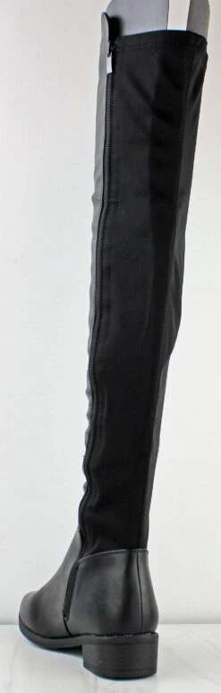 Sperry 8 Women's Over The Knee Flat Riding Boots -Bamboo Store Sperry 8 BlackPU 2