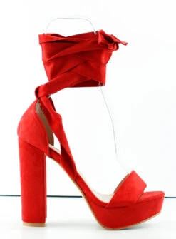 Forever Taste 92 Womens Platform Block Heel Lace Up Sandals -Bamboo Store Taste92 2