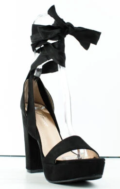 Forever Taste 92 Womens Platform Block Heel Lace Up Sandals