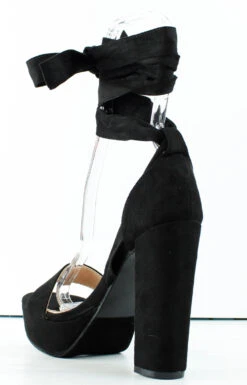 Forever Taste 92 Womens Platform Block Heel Lace Up Sandals -Bamboo Store Taste92 6