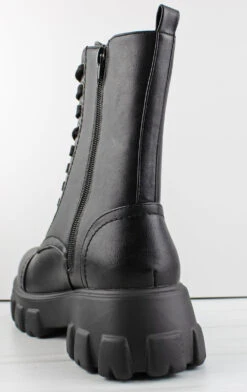 Bamboo Tetris 22 Women's Lug Sole Lace Up Platform Mid Calf Boots 7 Bamboo Tetris 22 Women's Lug Sole Lace Up Platform Mid Calf Boots -Bamboo Store Tetris22 1