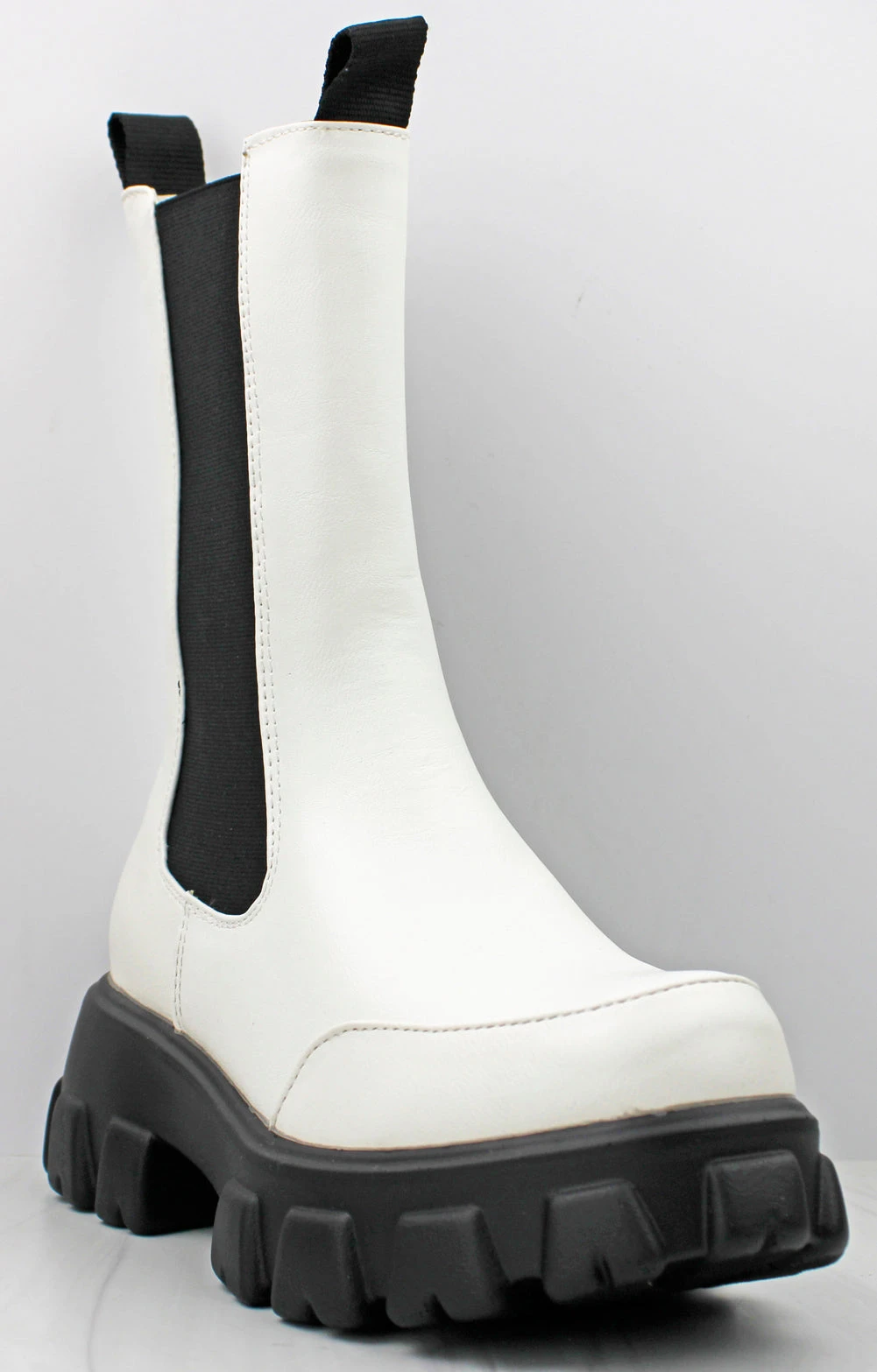 Bamboo Tetris 09 Women's Lug Sole Platform Mid Calf Combat Boots 3 Bamboo Tetris 09 Women's Lug Sole Platform Mid Calf Combat Boots