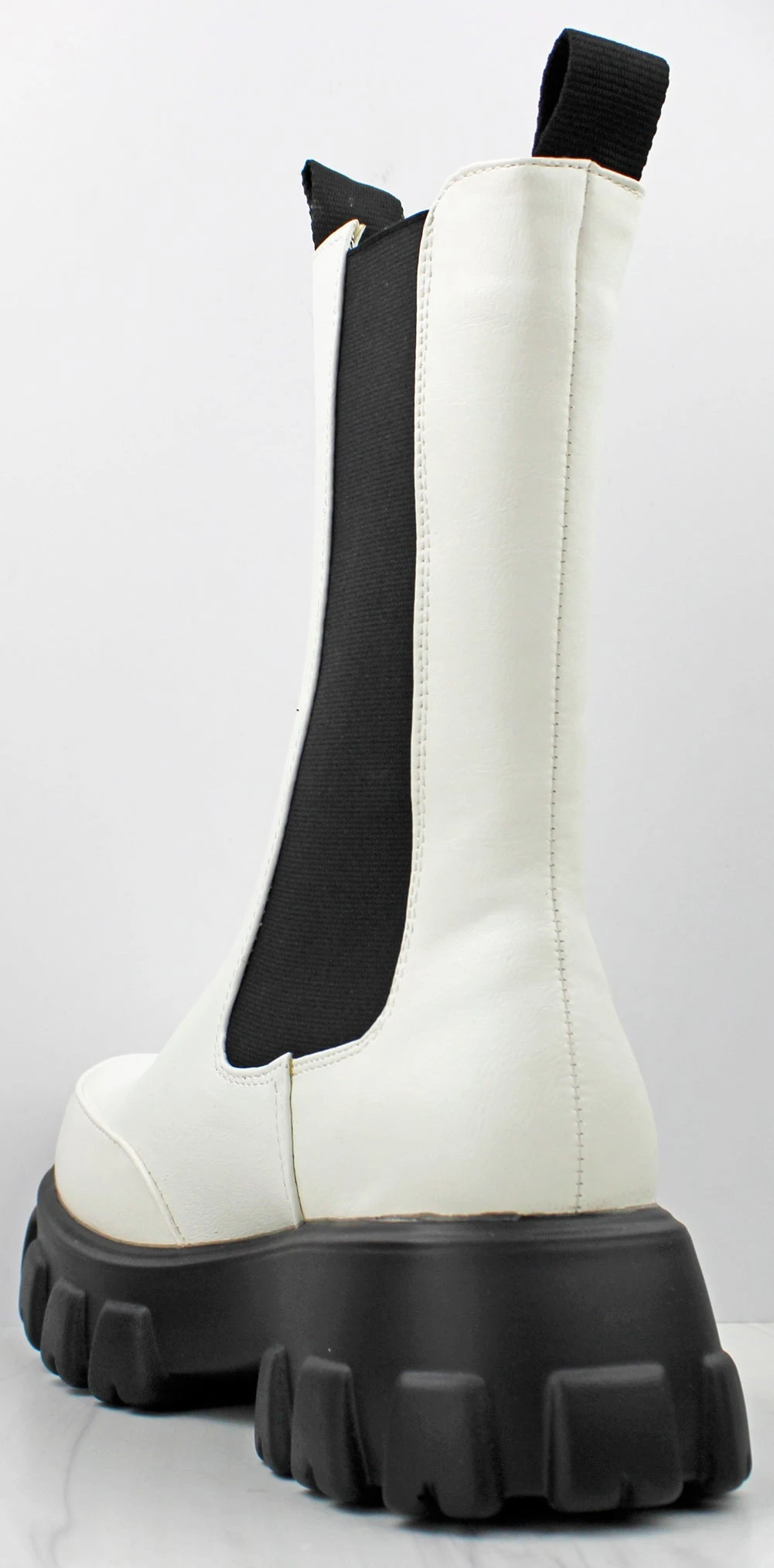 Bamboo Tetris 09 Women's Lug Sole Platform Mid Calf Combat Boots 5 Bamboo Tetris 09 Women's Lug Sole Platform Mid Calf Combat Boots - Image 3