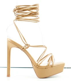 Bamboo Thrilling 03 Womens Strappy Wrap Up Platform Stiletto Sandals -Bamboo Store Thrilling03 4