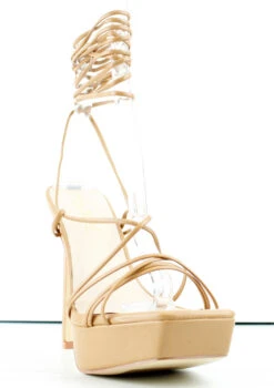 Bamboo Thrilling 03 Womens Strappy Wrap Up Platform Stiletto Sandals -Bamboo Store Thrilling03 5