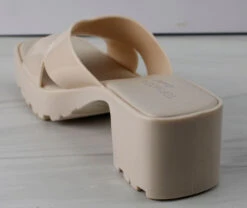 Tiana 3 Women's Patent Slip On Chunky Low Heeled Sandals 16 Tiana 3 Women's Patent Slip On Chunky Low Heeled Sandals -Bamboo Store Tiana3 3