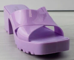 Tiana 3 Women's Patent Slip On Chunky Low Heeled Sandals 20 Tiana 3 Women's Patent Slip On Chunky Low Heeled Sandals -Bamboo Store Tiana3 7