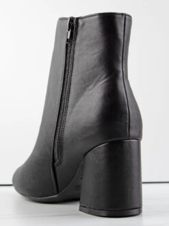 Bamboo Tux 03 Women's Round Toe Block Heeled Ankle Booties -Bamboo Store Tux03 3