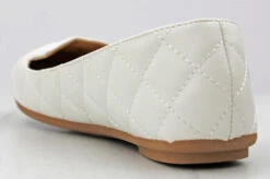 Forever Upgrade 31 Women's Quilted Slip On Ballet Flats -Bamboo Store Upgrade 31 White 2