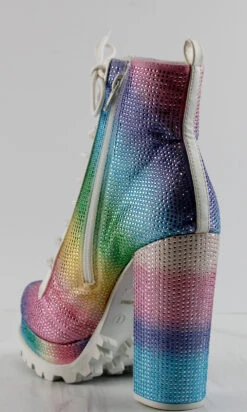 VIVIAN-15 Womans Heeled Studded Combat Boots -Bamboo Store VIVIAN15 1