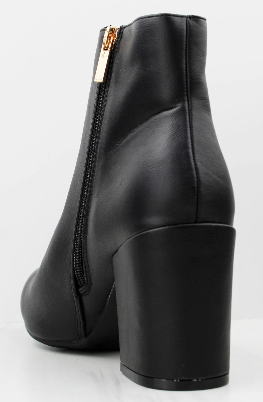 Bamboo Vitality 23 Women's Round Toe Block Heeled Ankle Boots 5 Bamboo Vitality 23 Women's Round Toe Block Heeled Ankle Boots - Image 3