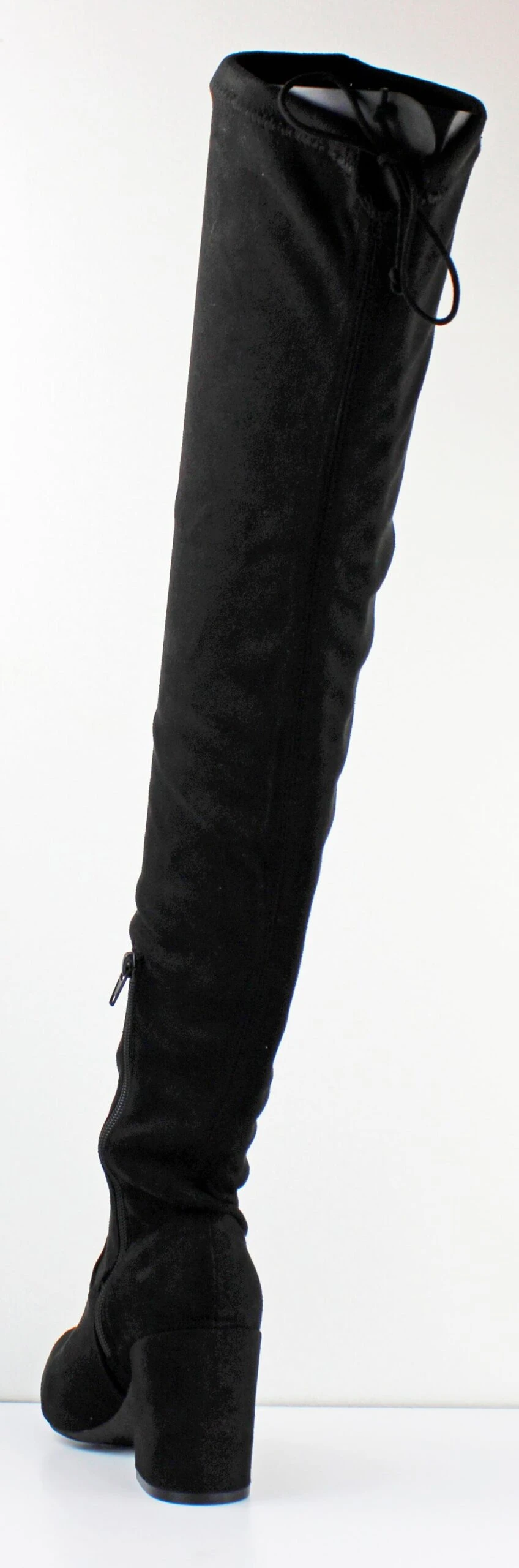 Bamboo Vitality 24 Women's Round Toe Block Heeled Thigh High Boots 5 Bamboo Vitality 24 Women's Round Toe Block Heeled Thigh High Boots - Image 3