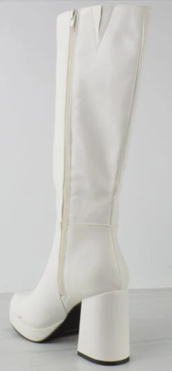 Bamboo Waking 03 Women's Round Toe Knee High Platform Block Heeled Boots -Bamboo Store Walking03 1