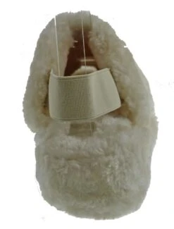 Warmness 02 Womens Super Soft Ankle Strapped Slides -Bamboo Store Warmness02Beige 1