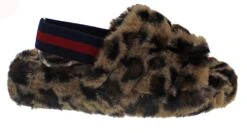 Warmness 02 Womens Super Soft Ankle Strapped Slides -Bamboo Store Warmness02Leopard 2