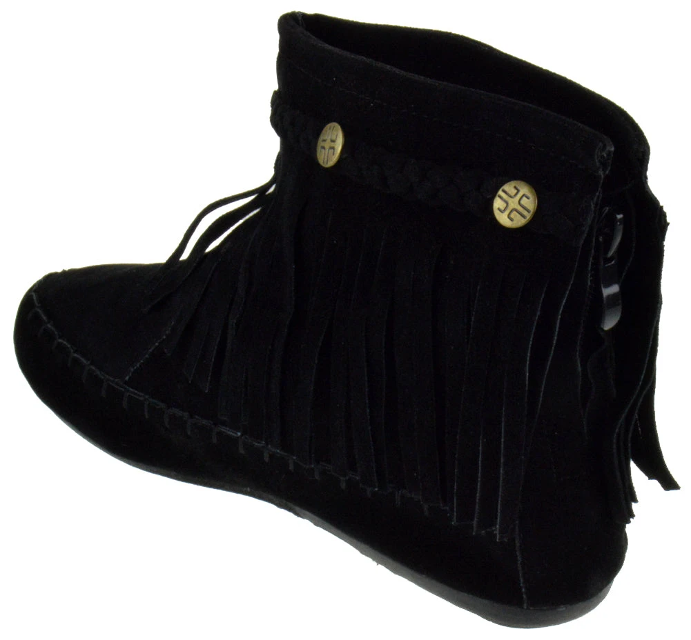 Western 19 Womens Ankle Fringe Moccasin Ankle Boots 9 Western 19 Womens Ankle Fringe Moccasin Ankle Boots - Image 7