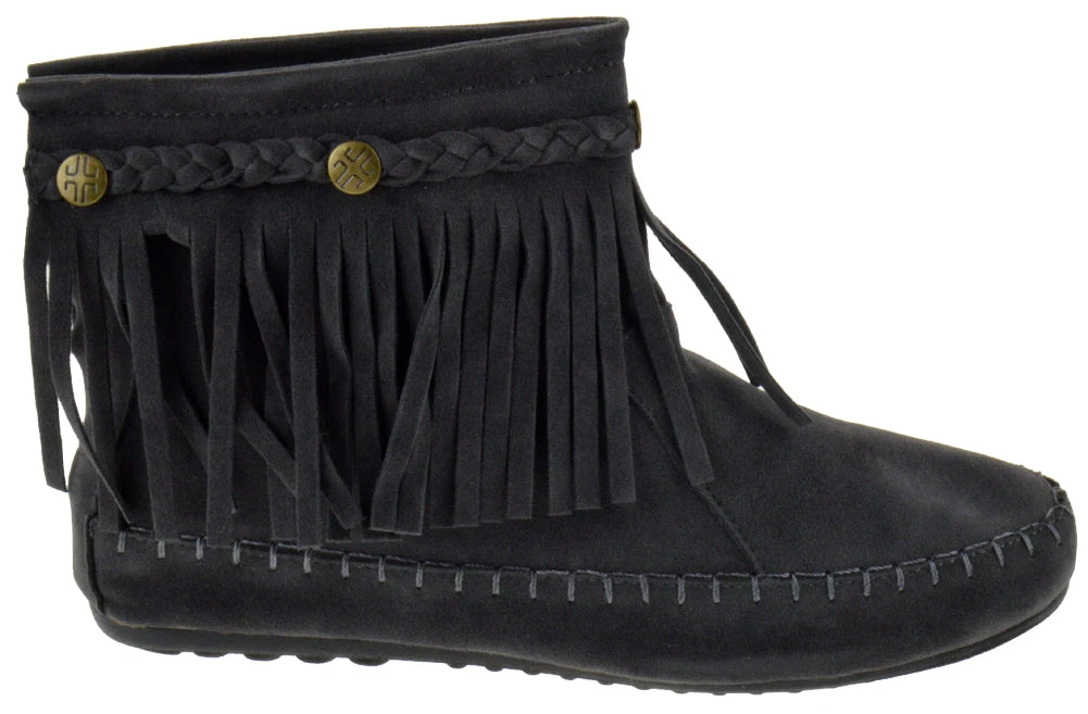 Western 19 Womens Ankle Fringe Moccasin Ankle Boots 12 Western 19 Womens Ankle Fringe Moccasin Ankle Boots - Image 10