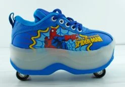 Little Kids Wheel Skating Shoes 12 Little Kids Wheel Skating Shoes -Bamboo Store WheelsBlue 4