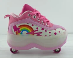 Little Kids Wheel Skating Shoes 16 Little Kids Wheel Skating Shoes -Bamboo Store WheelsPink 4