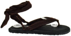 Forever Yoga 1 Womens Wrap Around Sling Flat Sandals -Bamboo Store Yoga1Brown 2