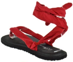Forever Yoga 1 Womens Wrap Around Sling Flat Sandals -Bamboo Store Yoga1Red 3