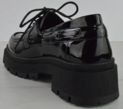 Forever Zola 15 Women's Lace Up Platform Oxford Shoes 10 Forever Zola 15 Women's Lace Up Platform Oxford Shoes -Bamboo Store Zola15BlackPat 2