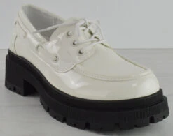 Forever Zola 15 Women's Lace Up Platform Oxford Shoes 11 Forever Zola 15 Women's Lace Up Platform Oxford Shoes -Bamboo Store Zola15WhitaPat 1