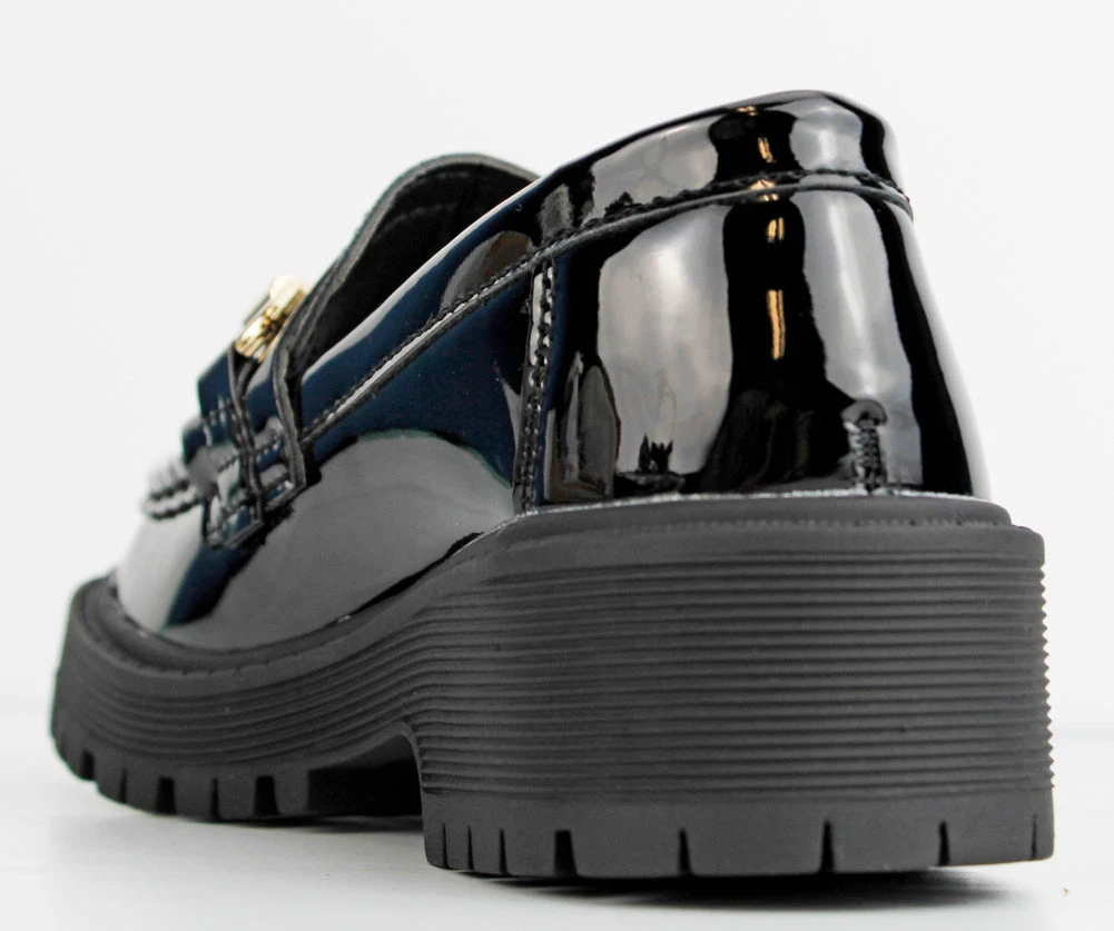 Zola 22k Little Girl's Platform Chain Accented Lug Sole Shoes 5 Zola 22k Little Girl's Platform Chain Accented Lug Sole Shoes - Image 3