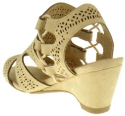 ZUKA-11S Little Girls Cut Out Peep Toe Sandals 24 ZUKA-11S Little Girls Cut Out Peep Toe Sandals -Bamboo Store ZukaIIsnbbeige 3