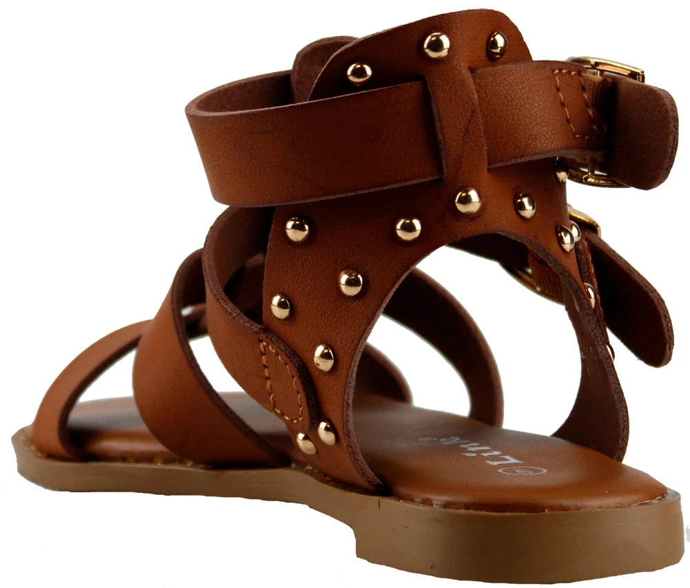 Tasty 17k Little Girls Caged Buckle Flat Sandals 11 Tasty 17k Little Girls Caged Buckle Flat Sandals - Image 9