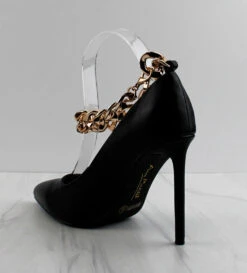 Condition 20 Women's Ankle Chain Pointed Toe Pumps -Bamboo Store b76c2981b946eb85efd42c48374a307e