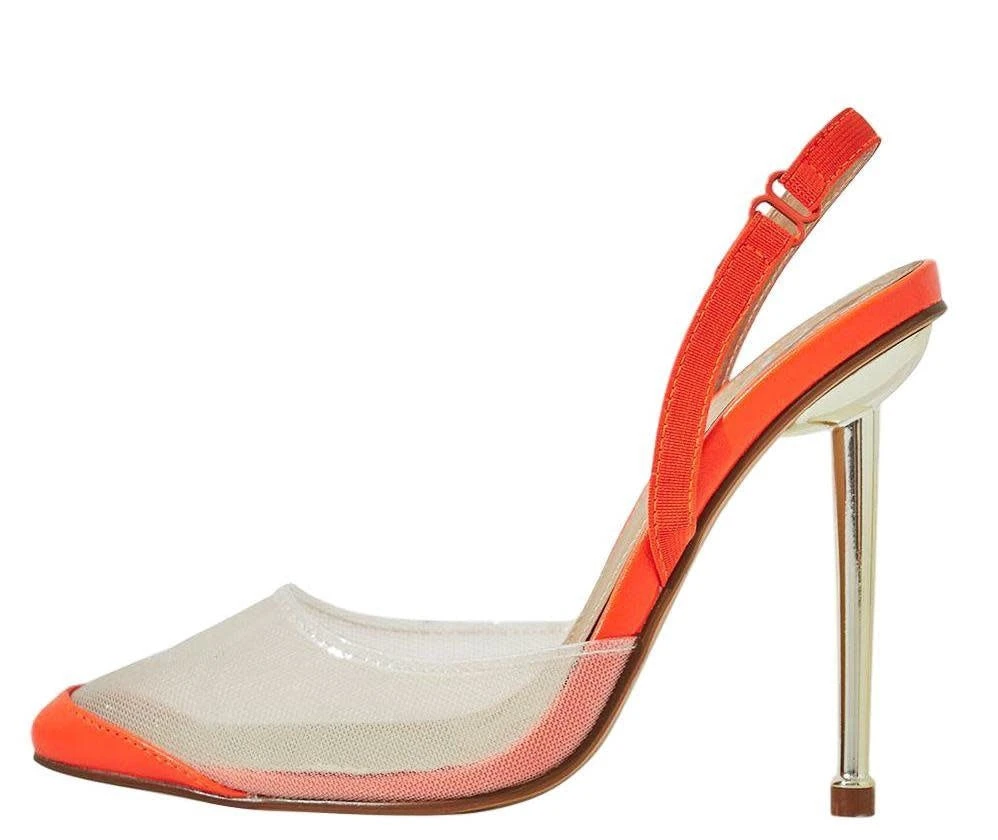 Bestie Women's Mesh Pointed Toe Slingback 11 Bestie Women's Mesh Pointed Toe Slingback - Image 9