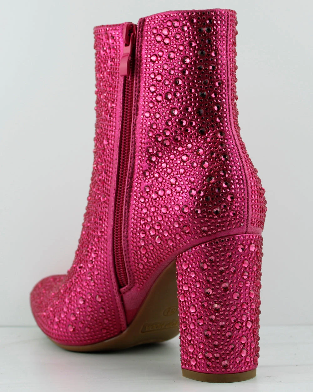 Brazil 8 Women's Pointed Toe Rhinestone Heeled Ankle Booties 5 Brazil 8 Women's Pointed Toe Rhinestone Heeled Ankle Booties - Image 3