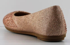 Bruce 5 Women's Rhinestone Embellished Almond Toe Flats -Bamboo Store bruce5champagne1