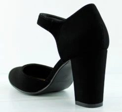 Forever Cello 29 Women's Thick Buckle Closed Toe Block Heels -Bamboo Store cello29 2