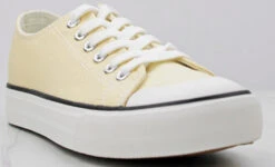 Forever Classic 01 Women's Low Top Lace Up Canvas Sneakers -Bamboo Store classic01beige 1