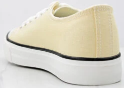 Forever Classic 01 Women's Low Top Lace Up Canvas Sneakers -Bamboo Store classic01beige 3