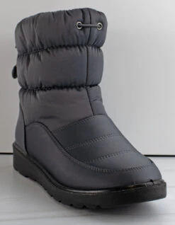 Coleen 1 Women's Insulated Fur Lined Rain/Snow Boots -Bamboo Store coleen1gray2