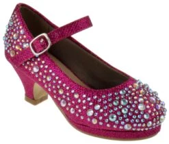 Dana 58K Girl's Rhinestone Mary Jane Dress Pumps -Bamboo Store dana 58k fuchsia 1