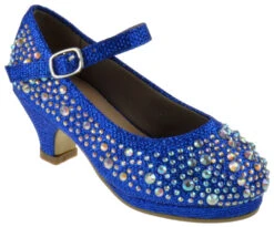 Dana 58K Girl's Rhinestone Mary Jane Dress Pumps
