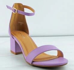 Darcie 1 Women's Single Band Low Block Heeled Dress Sandals -Bamboo Store darcie1lav3